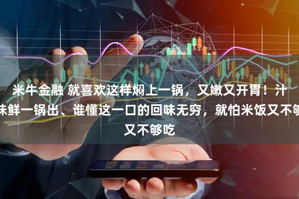 米牛金融 就喜欢这样焖上一锅，又嫩又开胃！汁浓味鲜一锅出、谁懂这一口的回味无穷，就怕米饭又不够吃