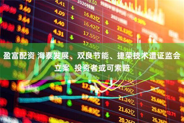 盈富配资 海泰发展、双良节能、捷荣技术遭证监会立案  投资者或可索赔